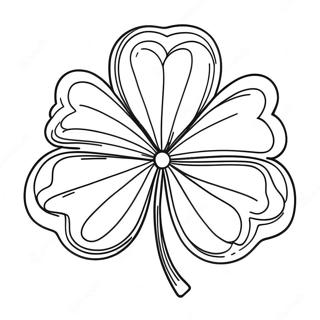 Frohliches Klee Blatt Ausmalbild 75705-18733