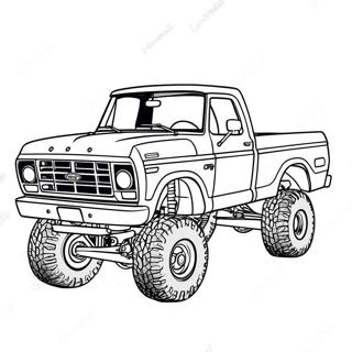 Lifted Ford Truck Ausmalbilder