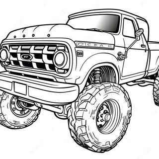 Hochgelegter Ford Truck Ausmalbild 75781-18786