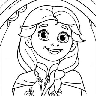 Ausmalbild Von Der Frozen Disney Prinzessin 76064-19008