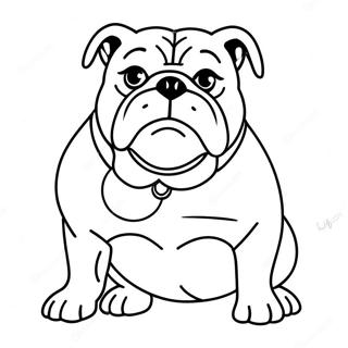 Bulldog Ausmalbild 76090-19025