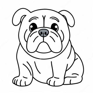 Bulldog Ausmalbild 76090-19028