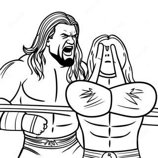Intensives Wwe Match Ausmalbild 76142-19072