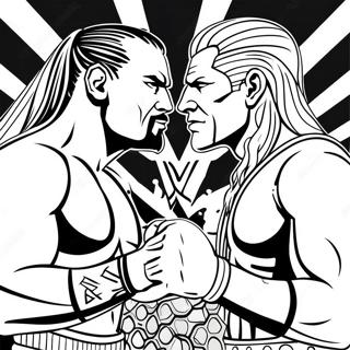 Heftige Wwe Rivalitat Ausmalbild 76143-19073