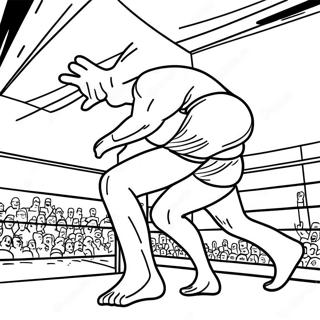 Dynamische Wwe Actionszene Ausmalbild 76145-19081