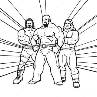 Dynamische Wwe Actionszene Ausmalbild 76145-19083