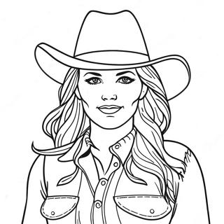 Cowgirl Ausmalbilder