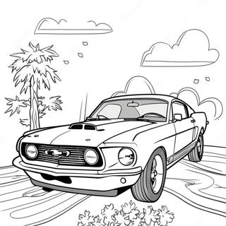 Klassisches Mustang Gt Ausmalbild 76396-19271