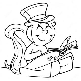 Spassige Buchwurmer Von Lesen In Amerika Ausmalbild 76654-19483