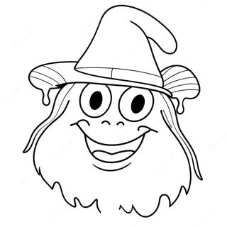 Grimasse In Einem Lustigen Hut Ausmalbild 76783 19581