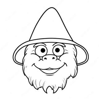 Grimasse In Einem Lustigen Hut Ausmalbild 76783 19583