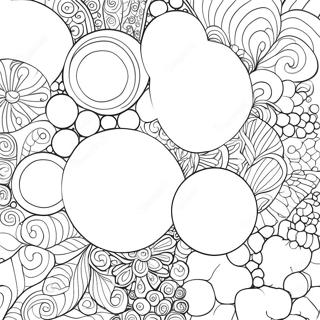 Bunte Seifenblasenmuster Ausmalbild 76831-19611