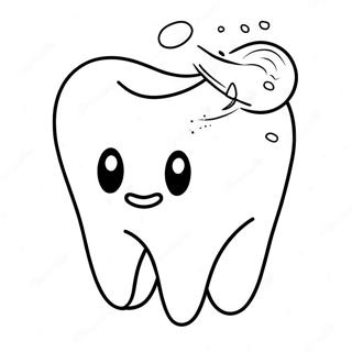 Funkelnd Sauberer Zahn Ausmalbild 77114-19819