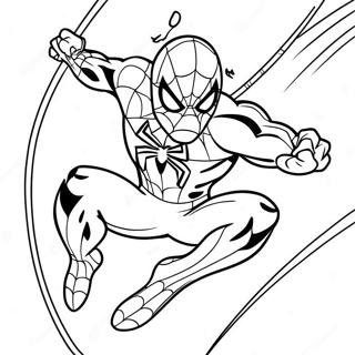 Dynamisches Spiderman 2099 Schwingendes Ausmalbild 77396-20030