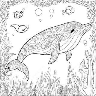 Majestatischer Wal Unter Wasser Ausmalbild 77527-20138