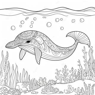 Majestatischer Wal Unter Wasser Ausmalbild 77527-20140