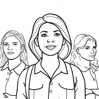 Frauen Geschichte Ausmalbilder