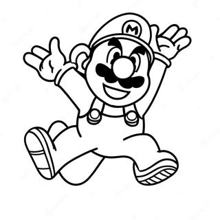 Mario Springt In Die Luft Ausmalbild 78069-20553