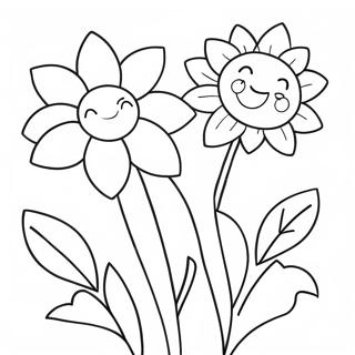 Niedliche Blumen Zum Muttertag Ausmalbild 78197-20652