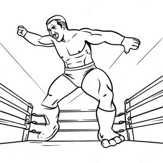 Spannendes Wwe Wrestler Ausmalbild Mit Springendem Gegner 78248 20691