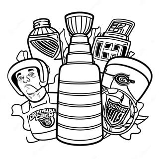 Spannendes Stanley Cup Meisterschaft Ausmalbild 78609-20970