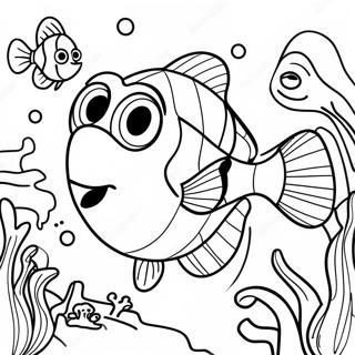 Finding Dory Im Korallenriff Ausmalbild 78664 21022