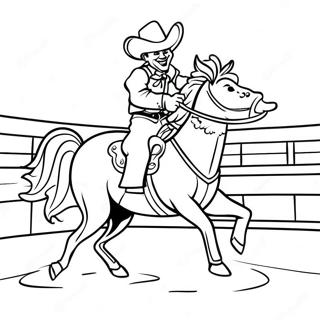 Rodeo Clown In Aktion Ausmalbild 79000-21283