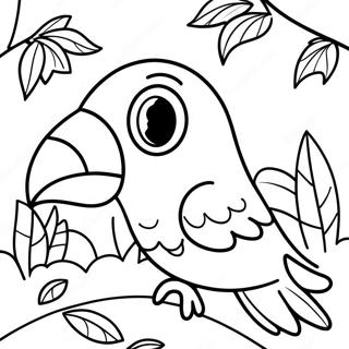 Bunter Papagei Im Dschungel Ausmalbild 79100 21355