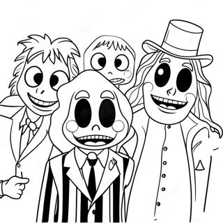 Beetlejuices Gespenstische Freunde Ausmalbild 79411 21598