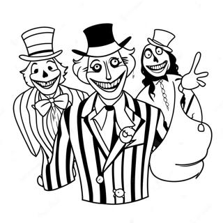 Beetlejuices Gespenstische Freunde Ausmalbild 79411-21600