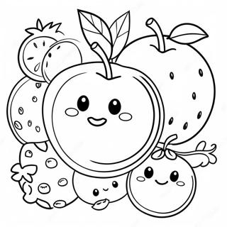 Liebenswerte Obst Ausmalbild 79641-21772