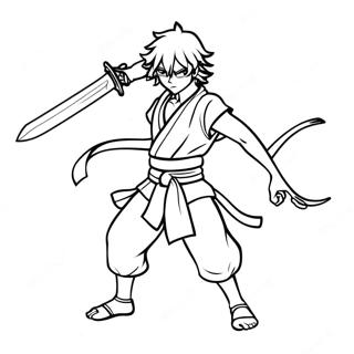 Muichiro Mit Schwert Ausmalbild 79769 21860