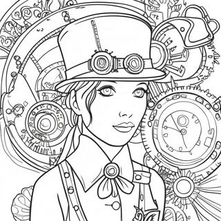 Steampunk Ausmalbilder