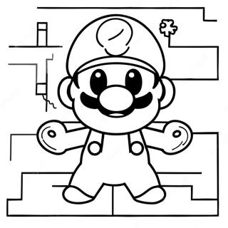 8 Bit Mario Ausmalbilder