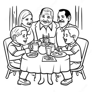 Chicano Familienzusammenkunft Ausmalbild 80340-22310