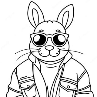 Bad Bunny Ausmalbild 80413-22356