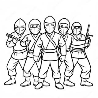 Mutiges Spion Ninjas Team Ausmalbild 80721-22601