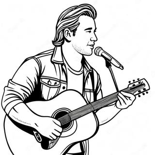 Morgan Wallen Mit Gitarre Ausmalbild 80747-22621