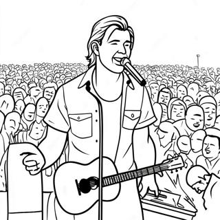 Morgan Wallen Konzertszene Ausmalbild 80749-22632