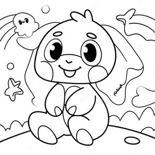 Cyan Regenbogen Freunde Verspielt Ausmalbild 81006 22827