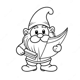 Liebenswerter Valentinstag Gnom Mit Liebesbrief Ausmalbild 81083-22890