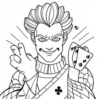 Hisoka Mit Spielkarten Ausmalbild 81109 22911