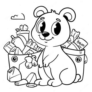 Niedliche Tiere Recycling Ausmalbild 81393-23129