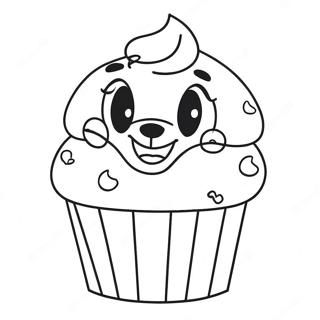 Frohliche Bluey Muffin Ausmalbild 81803-23445