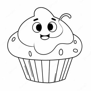 Niedliches Bluey Muffin Ausmalbild 81804-23451
