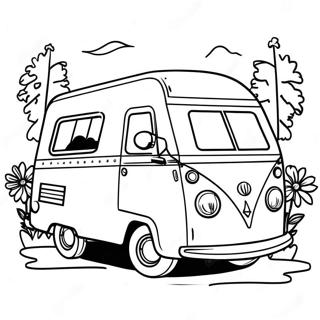 Vintage Camper Ausmalbild 82008-23597