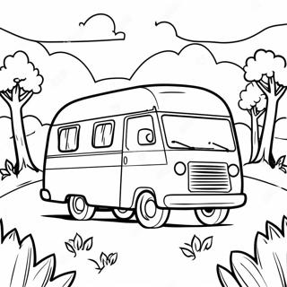 Vintage Camper Ausmalbild 82008-23598