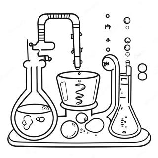 Spassiges Chemielabor Ausmalbild 82085-23657