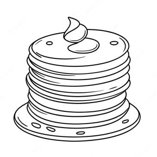 Stapel Goldener Pfannkuchen Ausmalbild 82137 23702