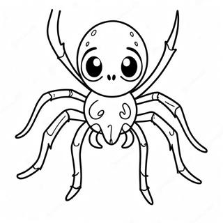 Halloween-Spinne Ausmalbilder